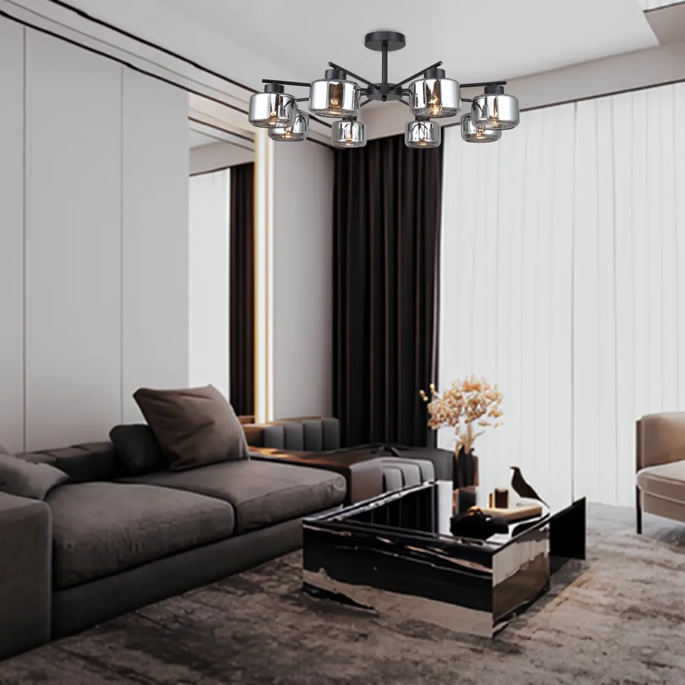 Люстра Escada Mastery: футуристичный 8-рожковый паук для просторных интерьеров 89432575 STLM-1575925 - Вид №8