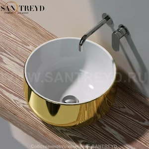 SD42LGOLD Накладная раковина на столешницу  круглая Ceramica Flaminia Saltodacqua