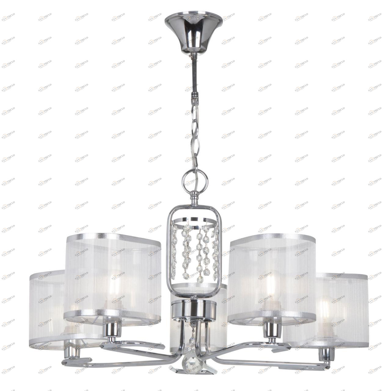 Подвесная люстра Freya Elin FR5016PL-05CH FREYA ELIN 312776 Серебро 