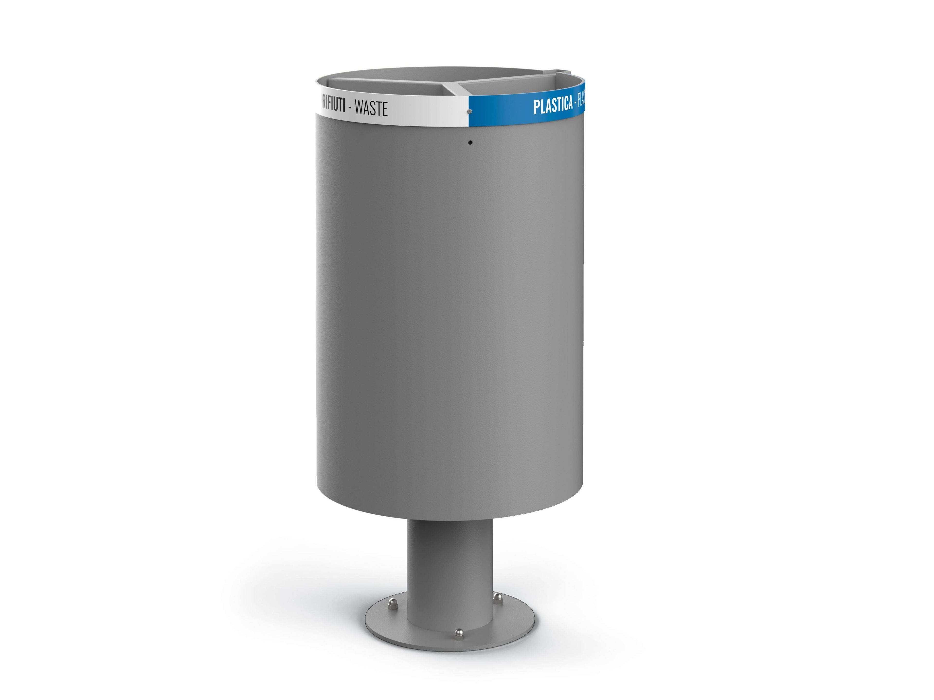 Оцинкованная стальная мусорная корзина для мусора City Design CARRO ARMATO ARCH-00089881