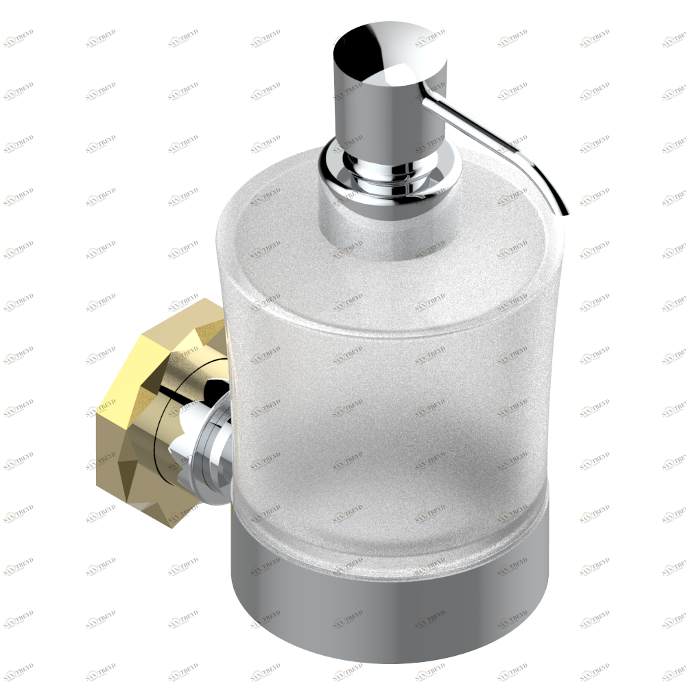 U2M-613 Дозатор для жидкого мыла настенный Thg-paris Nihal metal Хром/золото U2M-613 CAT.A