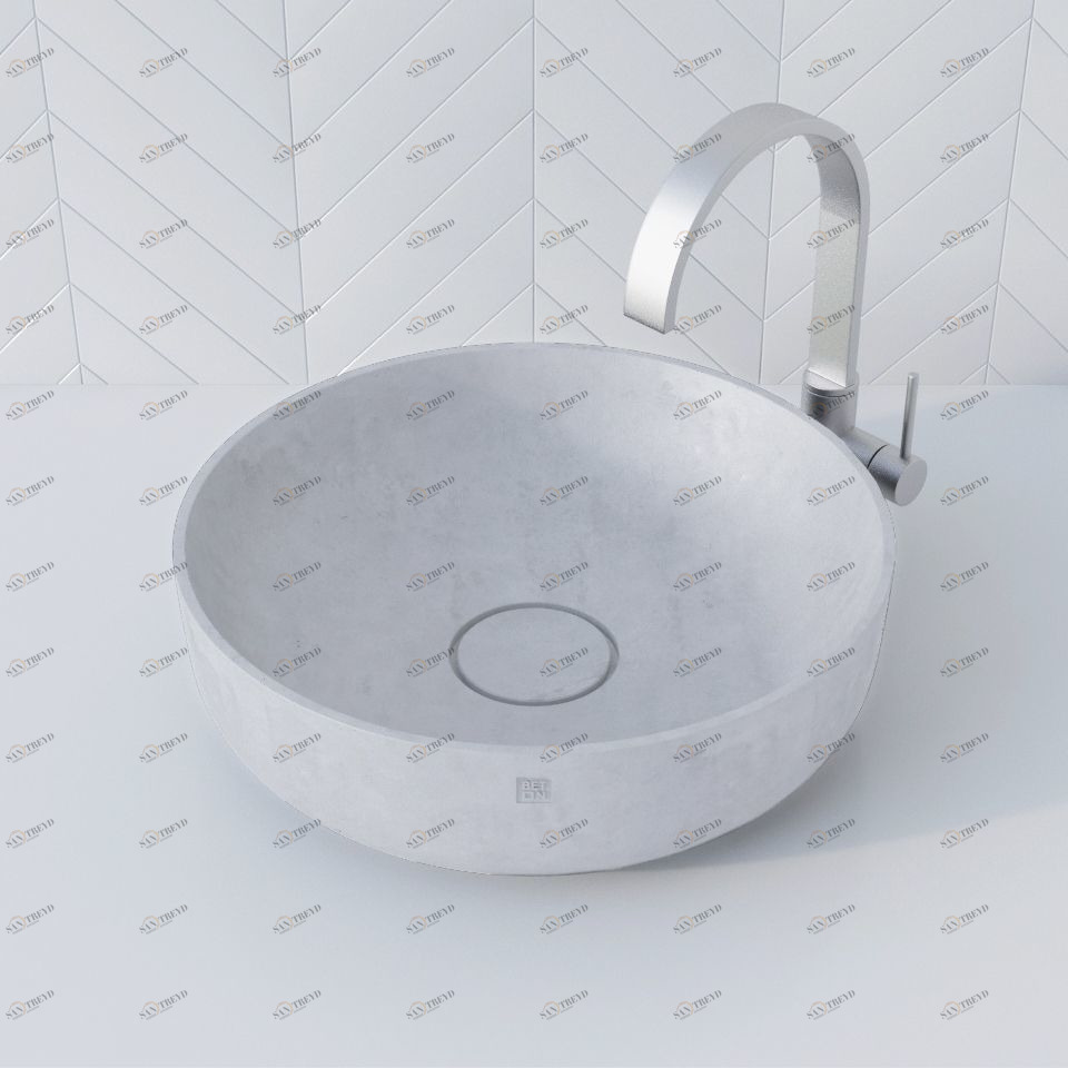 WB603BELYJ Накладная раковина на столешницу  круглая BetOn 