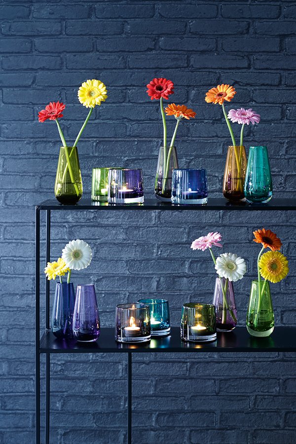 Ваза в форме бутона flower colour 14 см лиловый LSA INTERNATIONAL - 253387 Фиолетовый  - Вид №5