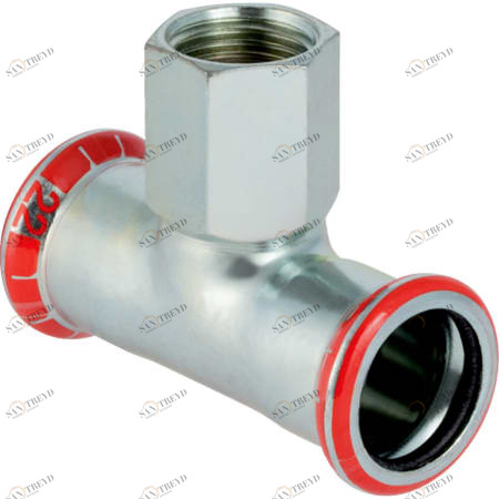 GEBERIT 21310 Тройник Geberit Mapress из углеродистой стали, с внутренней резьбой 