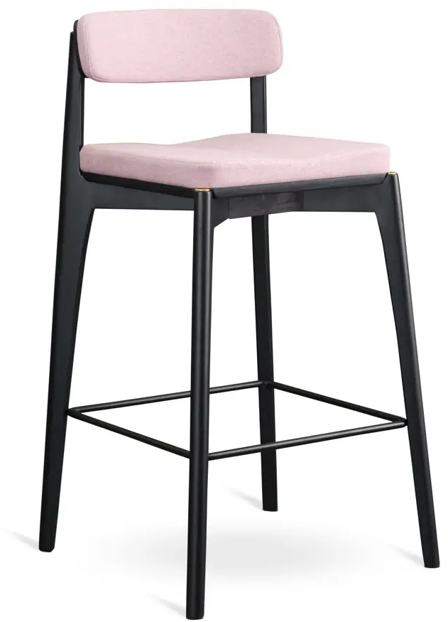 91056960 Полубарный стул Latitude Aska 52x93x55 цвет черный/розовый STLM-0870640