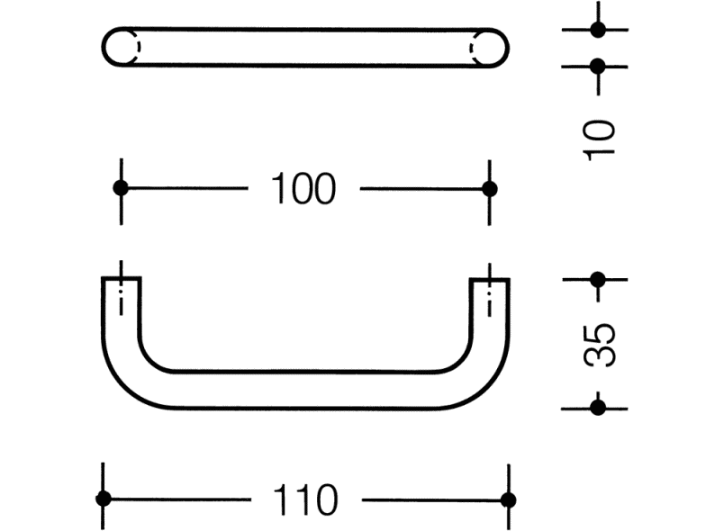548.110B Мебельные ручки ø 10 мм HEWI USA Produkte  - Вид №16