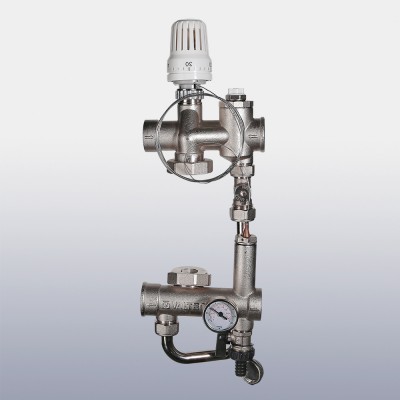 VT.VALMIX.0.130 Насосно-смесительный узел для теплого пола VALTEC VALMIX Valtec 200 мм, 130 мм  - Вид №17