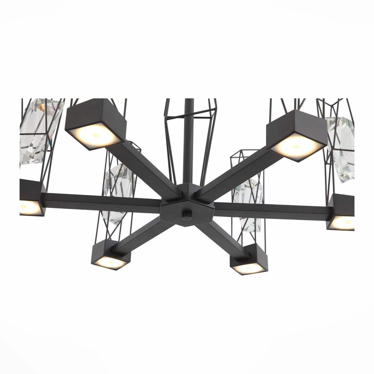 Подвесная светодиодная люстра ST Luce Progetto SL815.303.06 ST LUCE ДИЗАЙНЕРСКИЕ, PROGETTO 108715 Бронза  - Вид №2