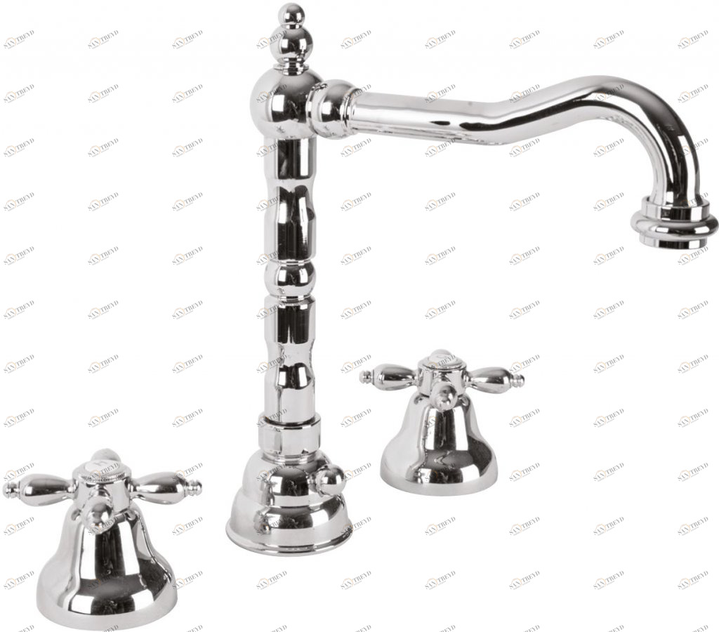 Смеситель для раковины на три отверстия CEZARES NOSTALGIA-BLS2-01