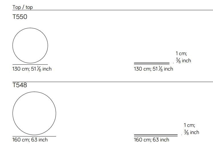 Круглый деревянный и стеклянный журнальный столик Amura ARCH-00127168 - Вид №4