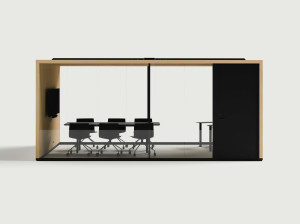 Мультимедийная многосторонняя акустическая офисная кабина