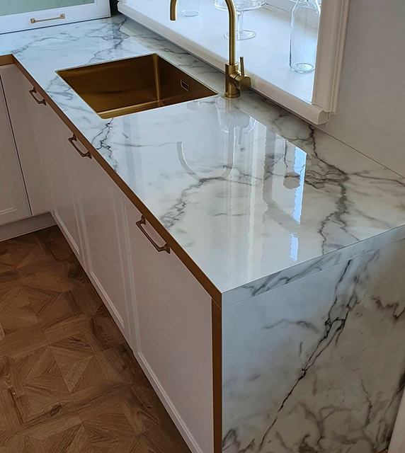 Столешницы для кухни - Мрамор бианко LIGRON LIST403 318 - Вид №10