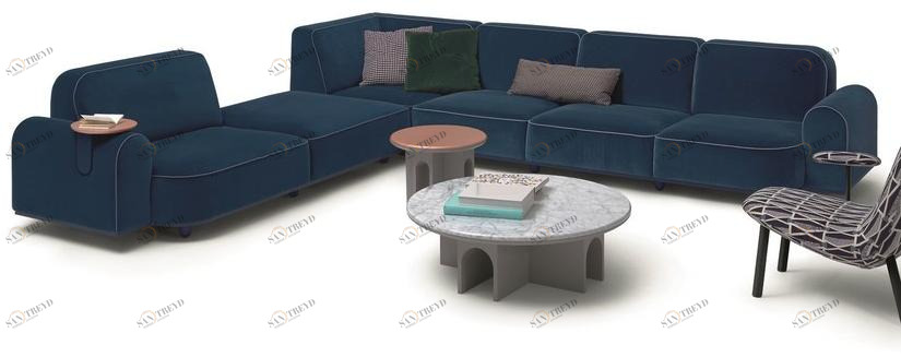 arflex Модульный угловой диван из ткани Arcolor sun-id-1383362