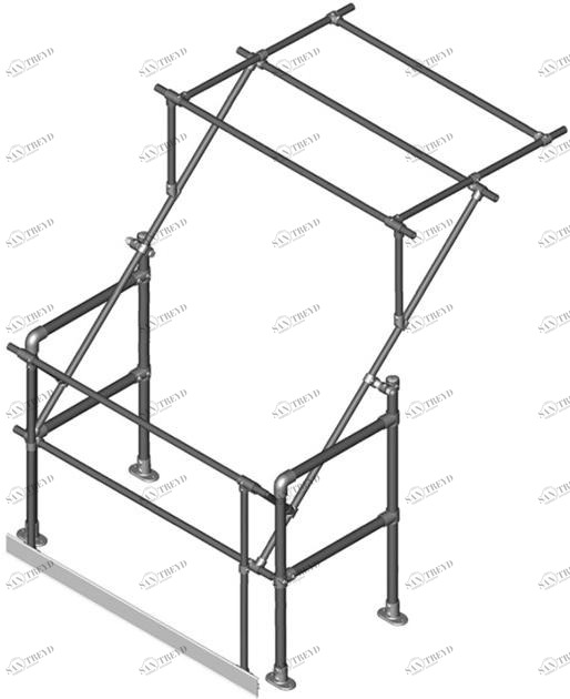 ArtSteel Подъемно-поворотная дверь из горячеоцинкованной или окрашенной в желтый цвет стали Palletgate Sgpgtybgv Santreyd 