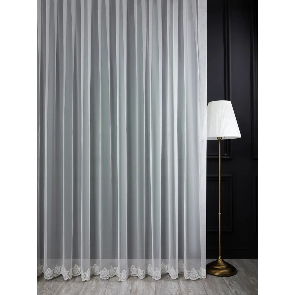 Тюль 1 м/п Нью сетка 280 см цвет кремовый 85337343 STLM-2096225 ELIT HOME 