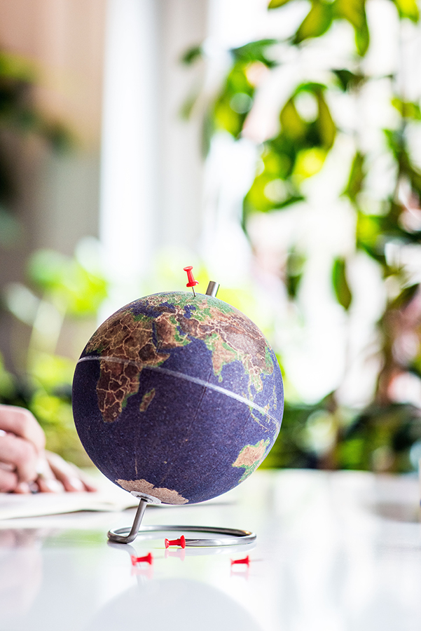 SK CORKGLOBE4 Глобус цветной colour малый Suck UK  - Вид №7