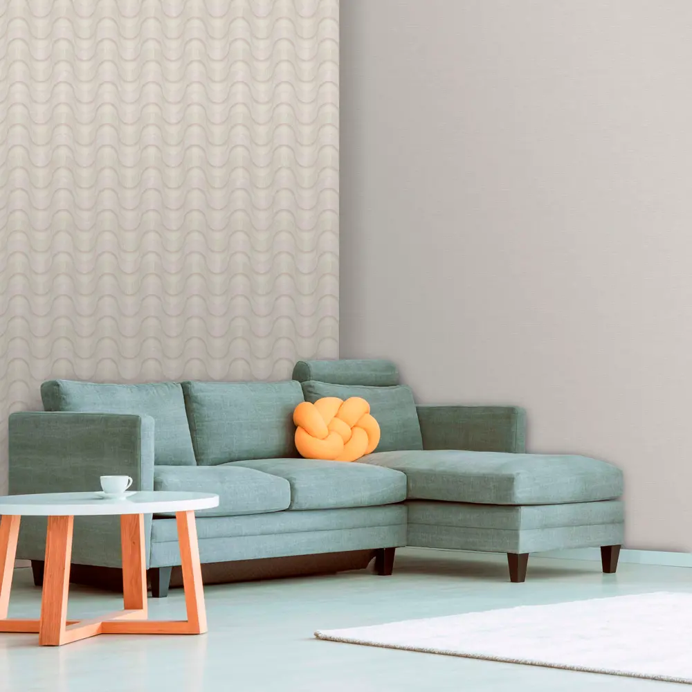 ОБОИ 1,06Х10М ФЛИЗ FLOW БЕЖ OR8022-01 ORNAMY STLM-2107657 - Вид №3