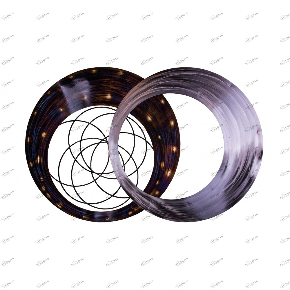 Панно для декорирования стен из металла constellation 120*80см. EVENHOME ДИЗАЙНЕРСКИЕ 129707 Фиолетовый;серебряный 