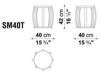 Maxalto Круглый журнальный столик из массива дерева Loto sun-id-1452236 - Вид №4