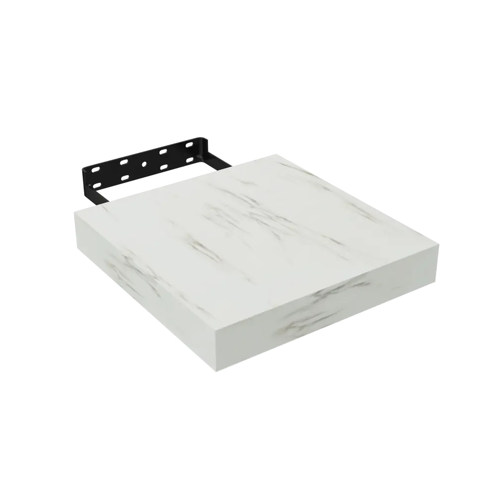 Полка настенная Spaceo White Marble 23x23.5 см МДФ цвет белый мрамор 82877520 STLM-2037786  - Вид №2