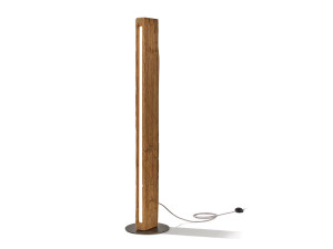 Напольная лампа из цельного дерева