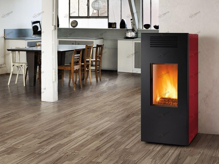 CAMINETTI MONTEGRAPPA Настенная стальная дровяная печь Noir sun-id-1368470