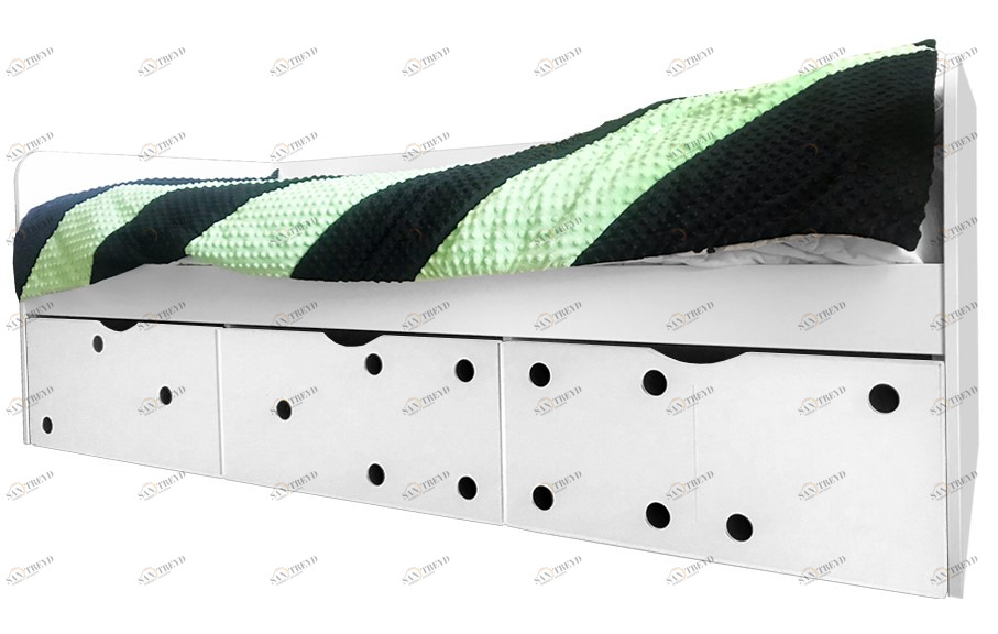 Подростковый диван-кровать с 2 ящиками "Продленка" МАНДАРИН ПРОДЛЕНКА 178746 Белый Santreyd 