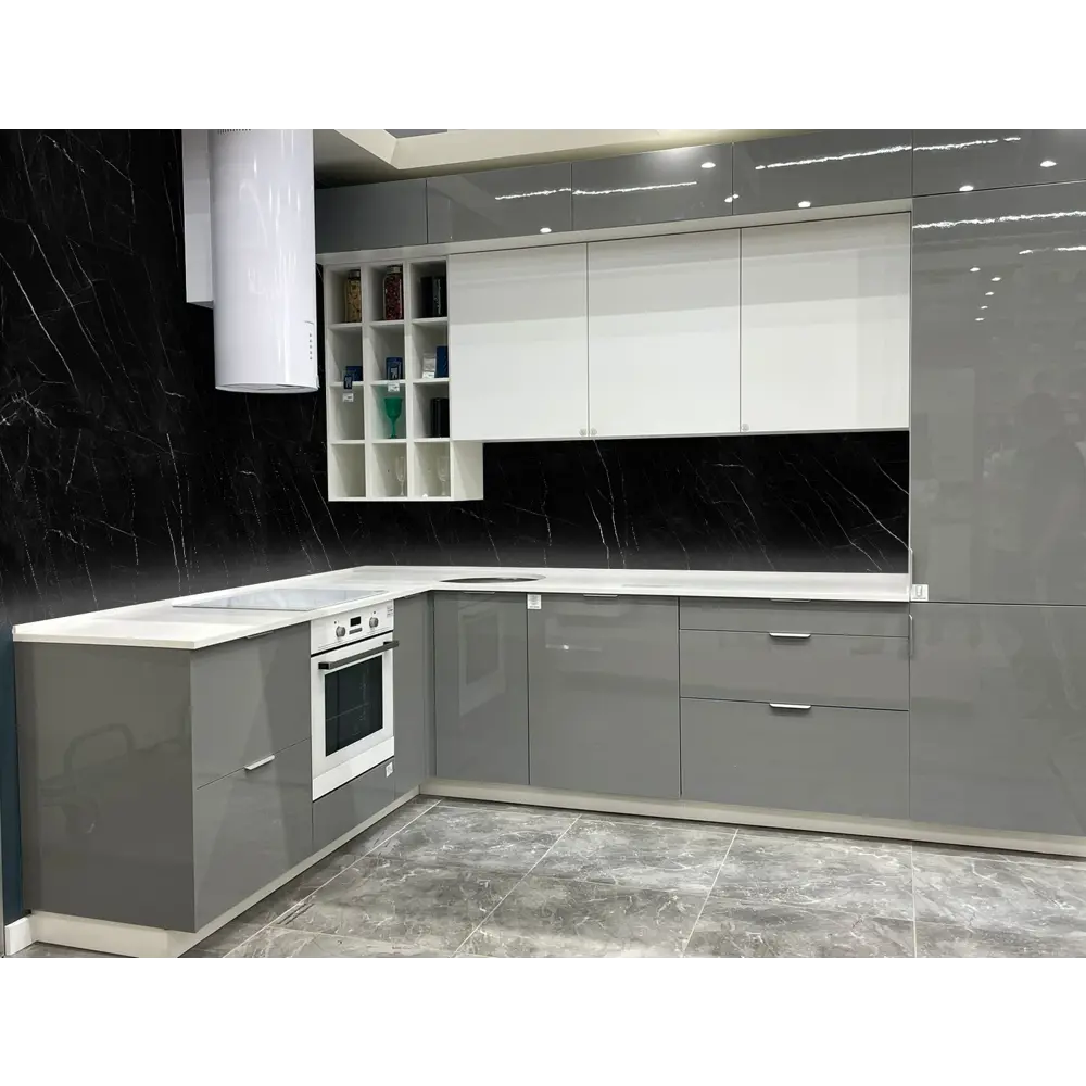 Стеновая панель Alumoart Bruno Perla Mocco 46.1.4 60x0.4x120 см алюминий цвет черный мрамор 88887745 STLM-2022620  - Вид №3
