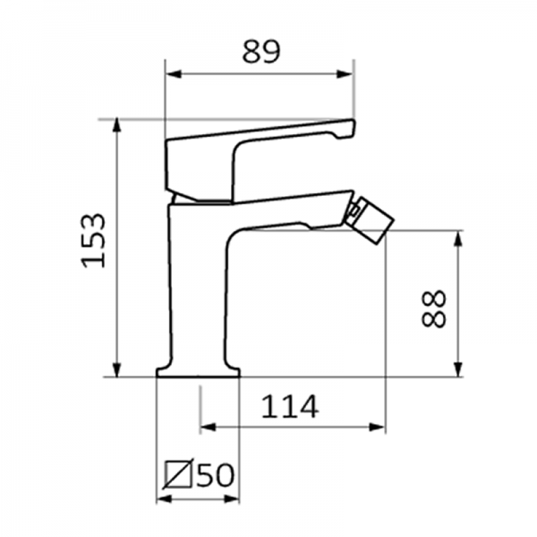 Смеситель для биде JOLIE GRB MIXERS 82712824 - Вид №1