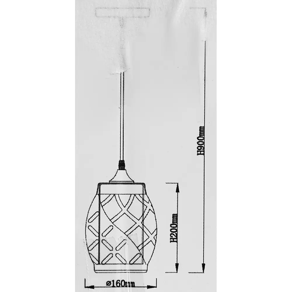Светильник подвесной De City Соло 60 Вт E27 220 В ромбы цвет черный STLM-2149850 - Вид №11