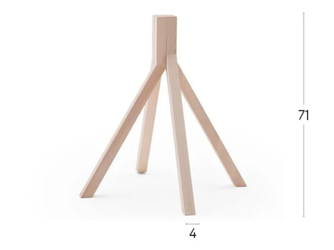 Круглый журнальный столик с каркасом из ореха или бука Billiani Grapevine ARCH-00090522 - Вид №7