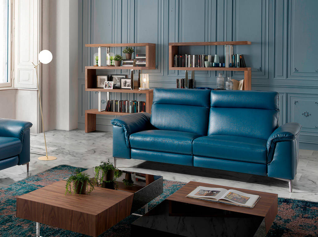 Диван двухместный прямой синий 5395 от Angel Cerda ANGEL CERDA ДИЗАЙНЕРСКИЕ 150239 Синий  - Вид №2