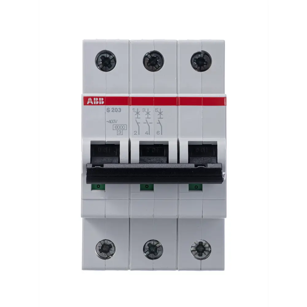Автоматический выключатель ABB S203 3P C10A - защита электросети 82175815 STLM-0021216 - Вид №1