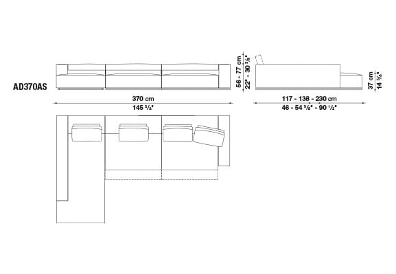 Диван с откидной спинкой B&B Italia Andy ' 13 ARCH-00137028 - Вид №4