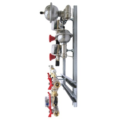 VT.NM.GP.15.I.0 Квартирная станция для систем отопления и водоснабжения с перепускным клапаном Valtec 1,5/1,5 м куб./ч, имп  - Вид №2