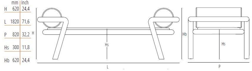 Wiener GTV Design Кушетка из ткани Hold on sun-id-1487026 - Вид №7