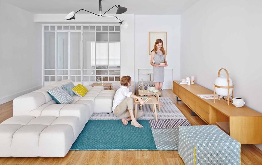 GAN Прямоугольный коврик ручной работы из ткани Silaï sun-id-1498932 - Вид №7