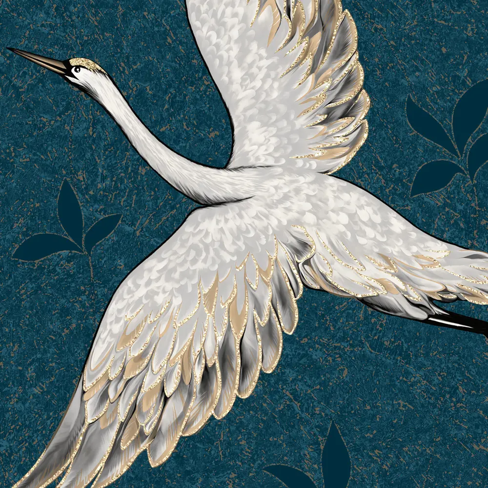 Обои флизелиновые Wallsecret Kioto синие 1.06 м 8737-29 STLM-2042255 - Вид №1