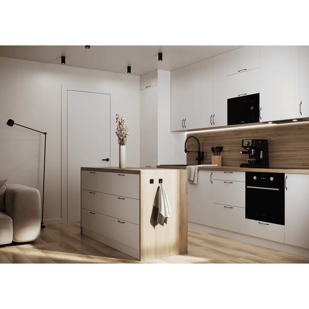 Фасад кухонный Сантьяго Delinia ID 32.9×102.1 см в стиле светлое дерево 82676478 STLM-0033770 - Вид №6