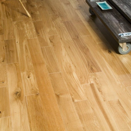 Паркетная доска Coswick Бражированная 127мм Шелковое Масло Дуб Селект с брашью (Текстурированная) 600…2100х127 мм 11531201 - Вид №7