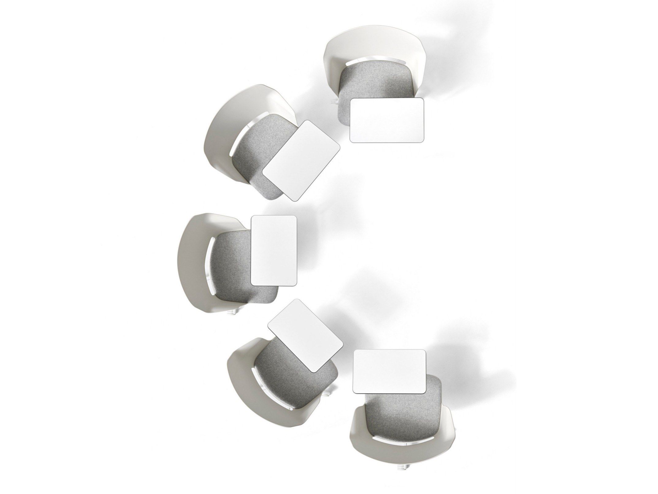 Регулируемое по высоте офисное кресло из полипропилена с колесами Diemme Clop ARCH-00108113 - Вид №5