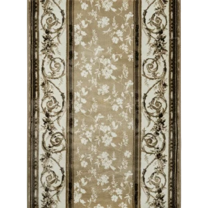 Дорожка ковровая «Монако» 2739B2 1 м, цвет коричневый/белый/серый 82406907 STLM-2042313