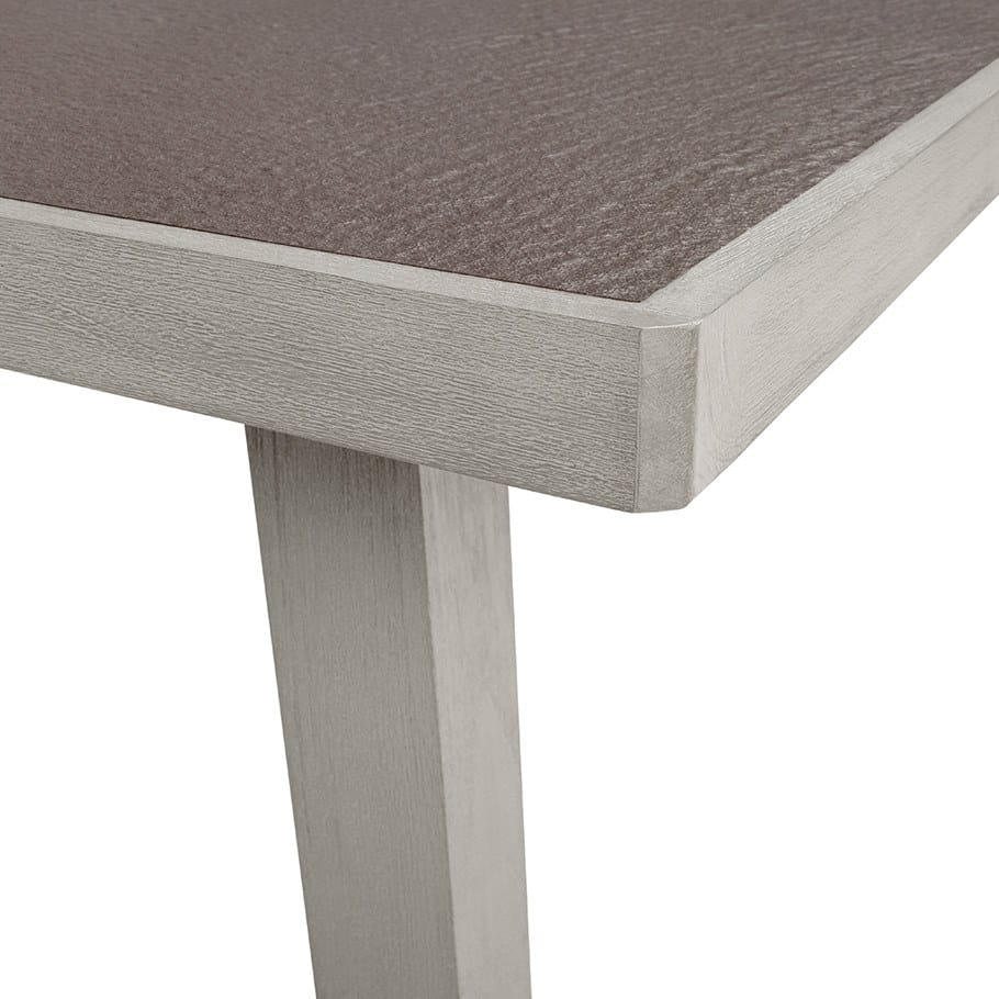 Прямоугольный стол из тикового дерева с керамической вставкой JANUS et Cie Альпинарий ARCH-00097855 - Вид №1