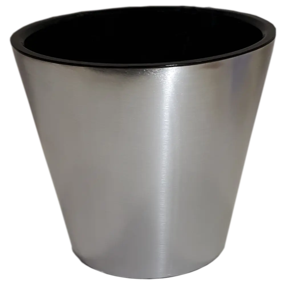 Горшок цветочный Ingreen Фиджи Хром ø20 h18.3 см v4 л пластик хром STLM-2172447