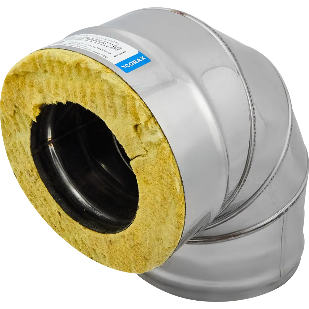 КОРАКС Утепленный отвод 90° для дымохода D115x200 мм 89888533 STLM-0080148 - Вид №1