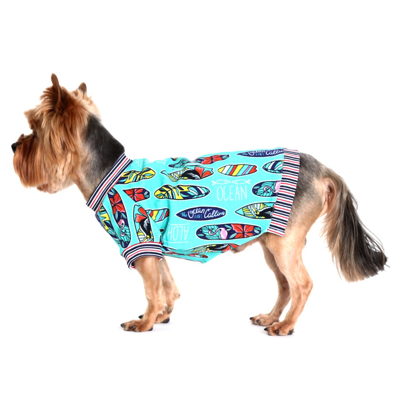 ПР0045190 Футболка для собак Алоха унисекс размер S 20см YORIKI  - Вид №2