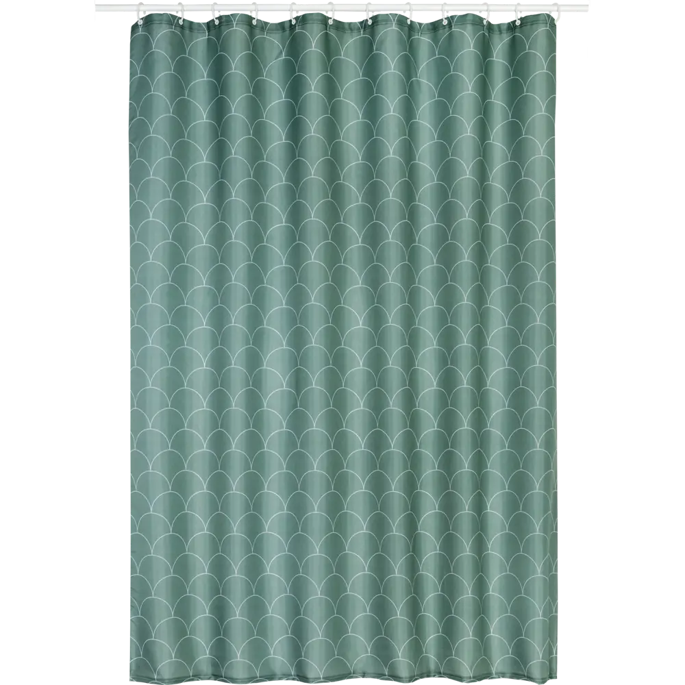 Штора для ванны Swensa Folly 180x200 см полиэстер цвет зелёный BSC-90 STLM-2035471 - Вид №1