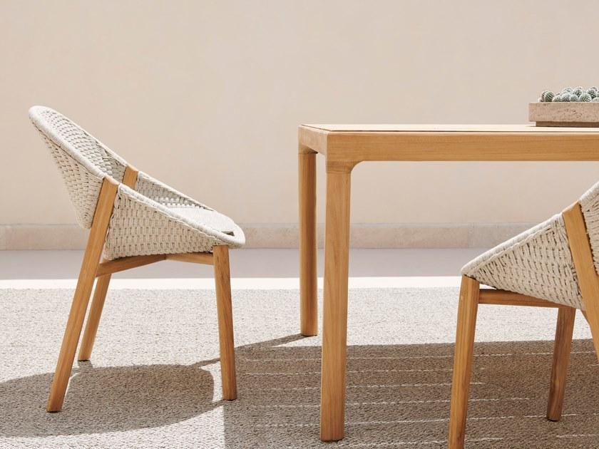 TRIBÙ Садовое кресло из ткани tricord® и тика Elio 02518 - Вид №3