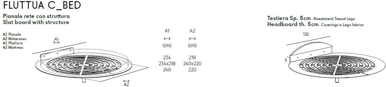 Lago Круглая двуспальная кровать sun-id-1368836 - Вид №3