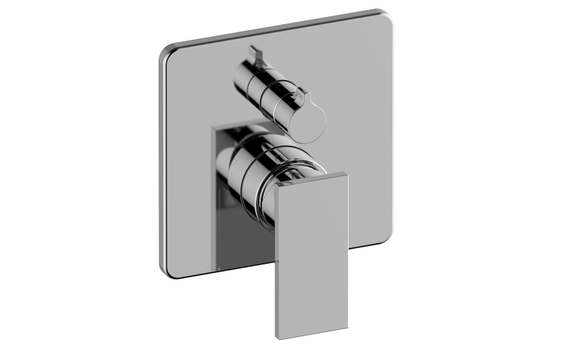 E-17040-LM31N-T 3/4” concealed shower mixer and diverter with 2 outlets - Trim only GRAFF Solar